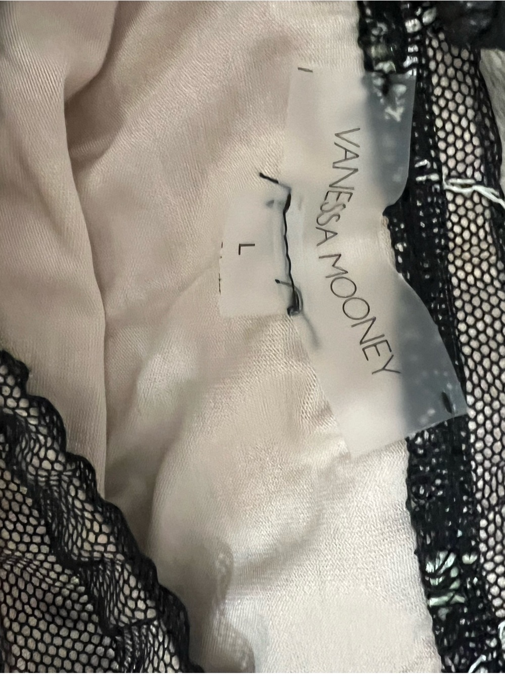 Vanessa Mooney Black Floral Embroidered Mesh Mini Skirt - Picture 5 of 6